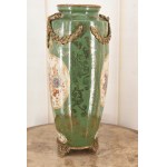Art Nouveau porcelain bronze vase