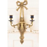 Gilded bronze candle holder