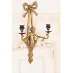 Gilded bronze candle holder