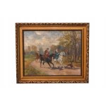 Jan Chelminski copy of painting Aristocracy on Horses