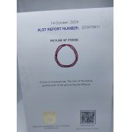 Bracelet with natural rubies 23.42 grams. ALGT Atwerp Certificate