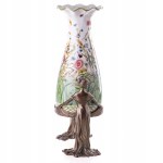 Porcelain vase encased in bronze