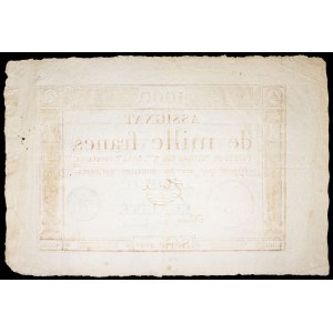 Assignat de 1000 francs - Domaines nationaux 18 Nivôse an 3.