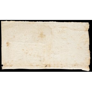 Mandat territorial de 5 francs avec cachet noir 28 Ventôse an 4.