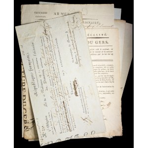MANDATES &amp; OBLIGATIONS - Miscellaneous documents (7) 1799-1831.