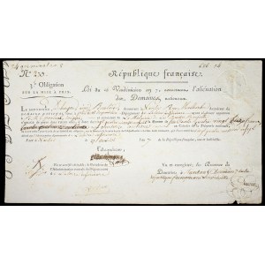 MANDATES &amp; OBLIGATIONS - Miscellaneous documents (7) 1799-1831.