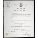 MANDATES &amp; OBLIGATIONS - Miscellaneous documents (7) 1799-1831.
