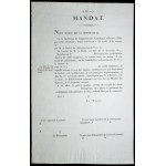 MANDATES &amp; OBLIGATIONS - Miscellaneous documents (7) 1799-1831.