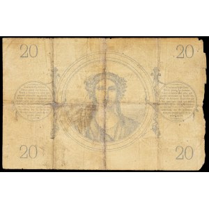 20 francs type bleu April 25, 1873.