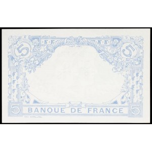 5 francs type “bleu” avec numéro spécial 14 juin 1916.