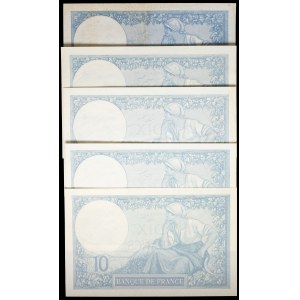 Posten (5) - 10 Franken Typ Minerva 20-5-1922 bis 26-4-1926.