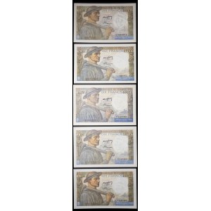 Posten (5) - 10 Franken Typ mineur 30-10-1947 bis 30-6-1949.