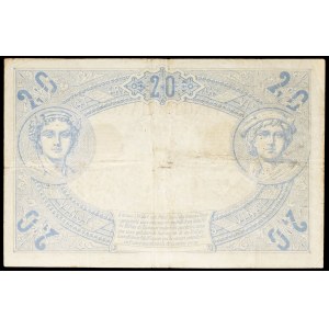 20 francs type noir August 6, 1875.
