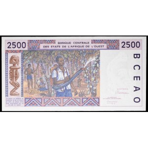 2500 francs - A (Côte d’Ivoire) 1992.