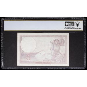 5 francs type “femme casquée” dit “violet” modifié 28-9-1939.