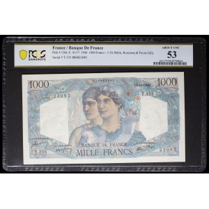 1000 franchi tipo Minerve et Hercule 3-10-1946.