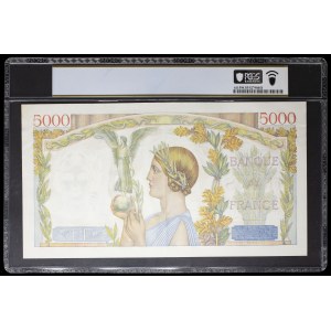 5000 francs type Victoire flat printing 18-9-1941.
