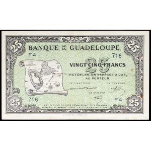 25 francs US card printing ND (1945).
