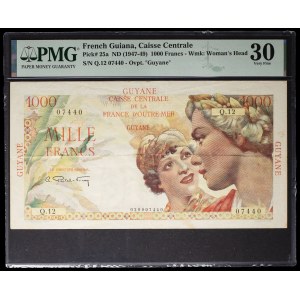 1000 francs type Union française - Caisse centrale de la France d'outre-mer ND (1947).