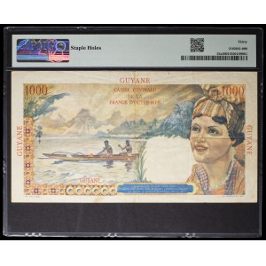 1000 francs type Union française - Caisse centrale de la France d'outre-mer ND (1947).