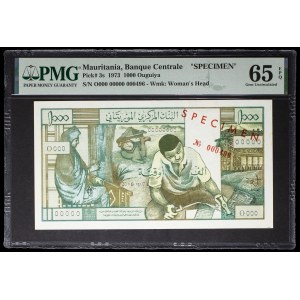 1000 ouguiya (SPÉCIMEN) 20-6-1973.