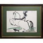 Pablo Picasso (1881 - 1973), Jacqueline on horseback XI, from the series "Toros y Toreros," 1961