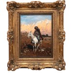 Alfred Wierusz-Kowalski (1849 Suwalki - 1915 Munich), Caucasian rider, 1880-1885