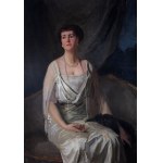 Stanisław Lentz (1861 Warszawa - 1920 tamże), Portret Pani G., 1913