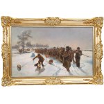 Julian Fałat (1853 Tuligłowy - 1929 Bystra), Before the hunt