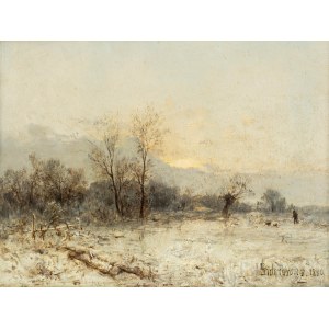 Zygmunt Sidorowicz (1846 Lviv - 1881 Vienna), In Winter, 1880.
