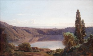 Aleksander Świeszewski (1839 Warszawa - 1895 Monachium), Jezioro Nemi (Lago di Nemi)