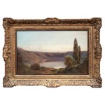 Aleksander Swieszewski (1839 Varsovie - 1895 Munich), Lac de Nemi (Lago di Nemi)
