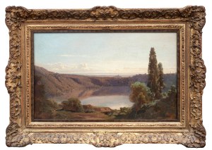 Aleksander Świeszewski (1839 Warszawa - 1895 Monachium), Jezioro Nemi (Lago di Nemi)