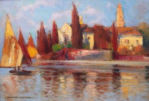 Bronisława Rychter-Janowska (1868 Kraków - 1953 tamże), Włoski pejzaż