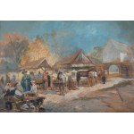 Stanisław Batowski-Kaczor (1866 Lwów - 1946 tamże), Na targu