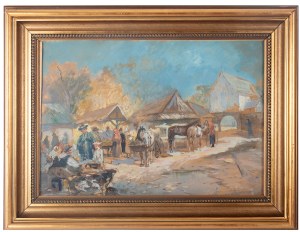 Stanisław Batowski-Kaczor (1866 Lwów - 1946 tamże), Na targu
