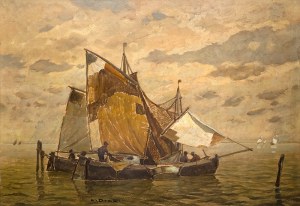 Ludwig Dill (1848 Gernsbach - 1940 Karlsruhe), Łodzie