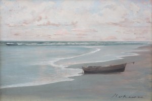Marian Mokwa (1889 Malary - 1987 Sopot), Nad brzegiem, przed 1939 r.