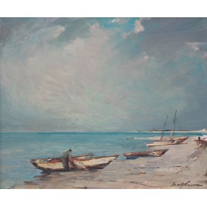 Marian Mokwa (1889 Malary - 1987 Sopot), Fishing harbor