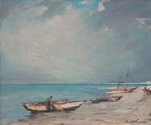 Marian Mokwa (1889 Malary - 1987 Sopot), Przystań rybacka