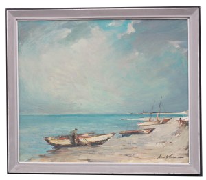 Marian Mokwa (1889 Malary - 1987 Sopot), Przystań rybacka