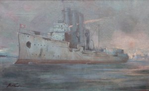 Marian Mokwa (1889 Malary - 1987 Sopot), Krążownik Aurora