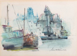 Marian Mokwa (1889 Malary - 1987 Sopot), Gdańsk. Nad Motławą