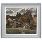 Eugeniusz Dzierzencki (1905 Warsaw - 1990 Sopot), Street in Sopot (Variable Weather)