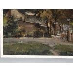 Eugeniusz Dzierzencki (1905 Warsaw - 1990 Sopot), Street in Sopot (Variable Weather)