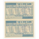 55 Class Lottery, Lodz 1949 A and B. Total of 2 pcs. (156)