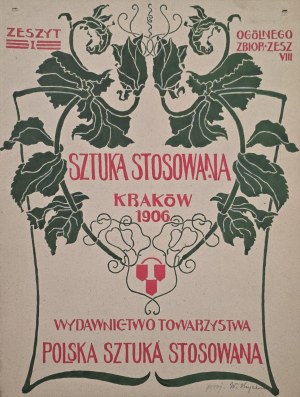 Walerian Kryciński (1852-1929), Projekt okładki Zeszytu sztuki Stosowanej, 1906