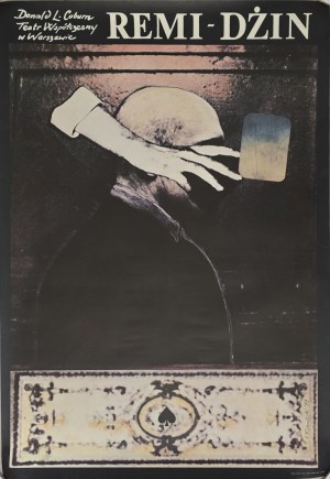 Andrzej Klimowski (ur. 1949), Remi Dżin - Plakat Teatralny, 1979
