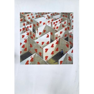 Rafal Olbinski (b. 1943), Untitled (Labyrinth)