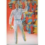 G. Ruszyn, Bez tytułu, 1987 (2-częściowy): Rosyjski / sowiecki plakat propagandowy (Rosja / ZSRR)